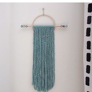 Turquoise Dreamcatcher Macrame Wall Hanging